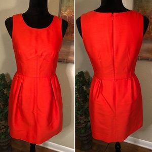 J. Crew Allie Dress w/POCKETS in Red/Orange Dress